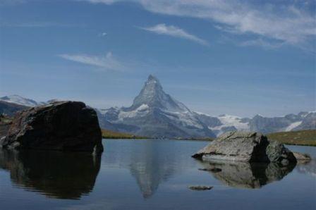 Matterhorn, davor Riffelsee